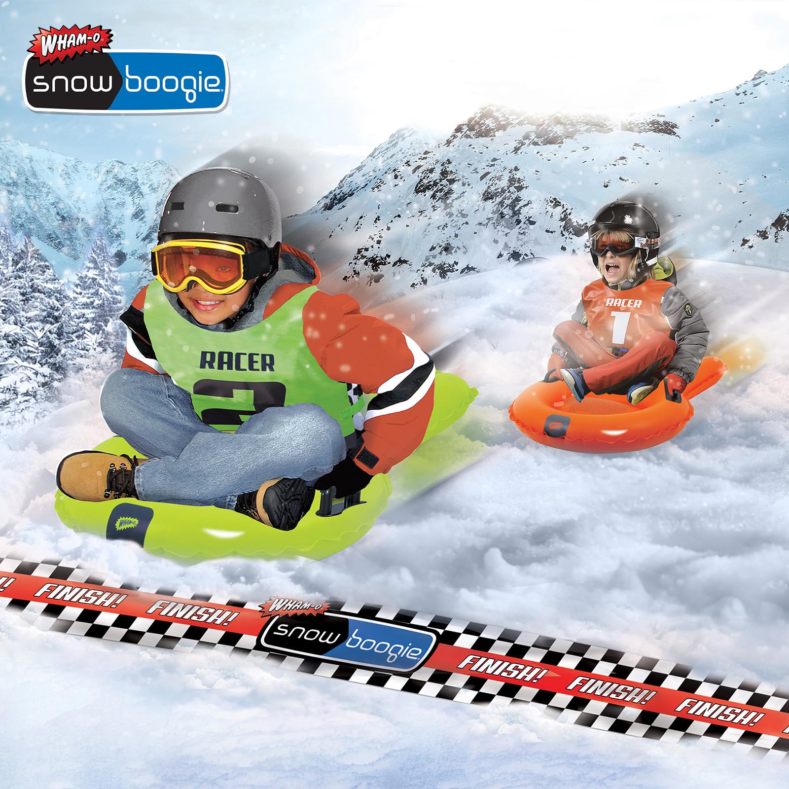 Amazon.com: Wham-O Snowboogie, 30 Inch Snow Sleds Racing Set